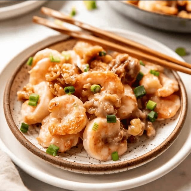 Honey walnut shrimp dinner.