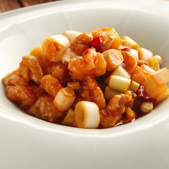 Authentic Kung Pao Chicken.