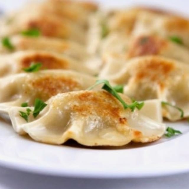 Handmade Pork Dumplings.