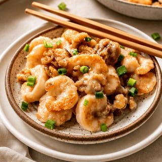 Honey walnut shrimp dinner