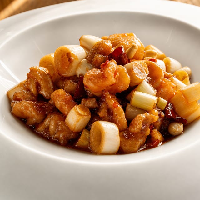 Authentic Kung Pao Chicken.