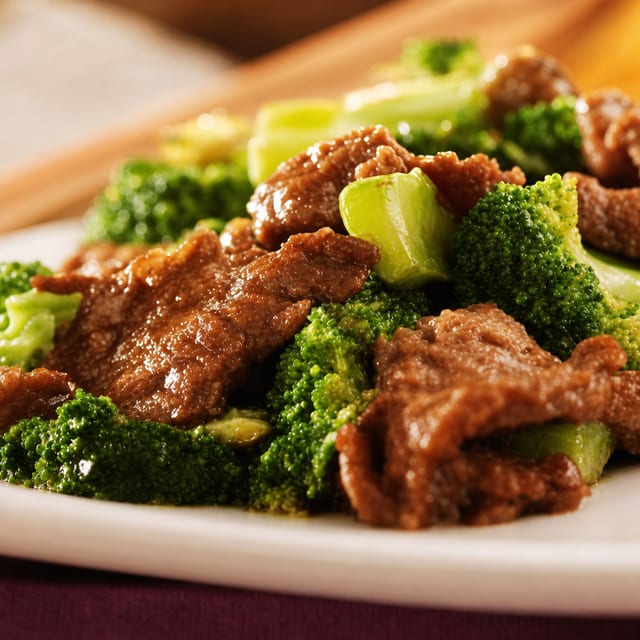 Ginger Broccoli Chicken or Beef.