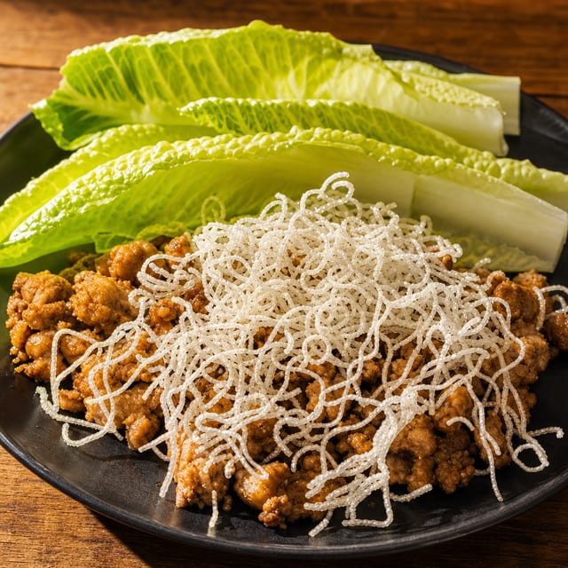 Chicken Lettuce Wrap.
